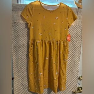 Yellow Gold Raglan Short Sleeve Sundress